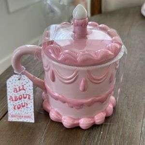 Pink cake mug